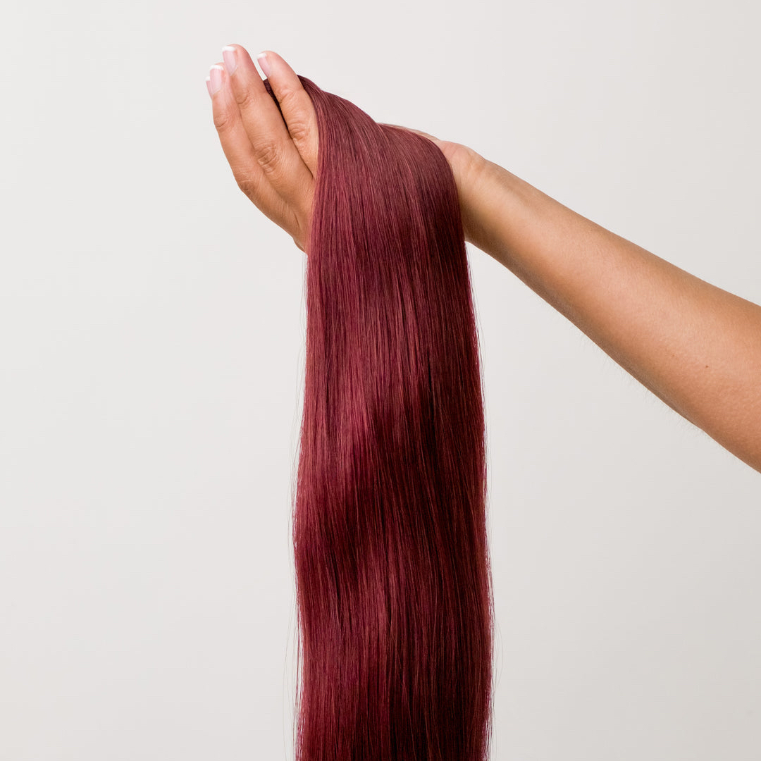 Ponytail Mahogany aux reflets acajou